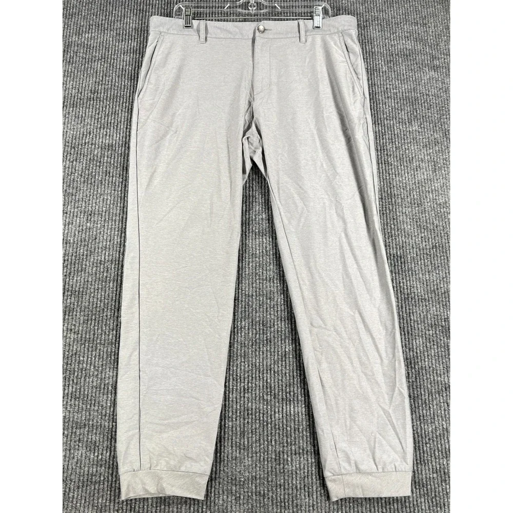 Adidas‎ Adicross Pants Mens 35x32 (35x29) Gray Chino Performance Golf Casual